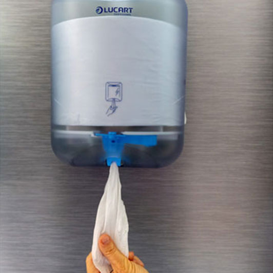 Lucart dozator  L-ONE Mini za rolnu sa centralnim izvlačenjem