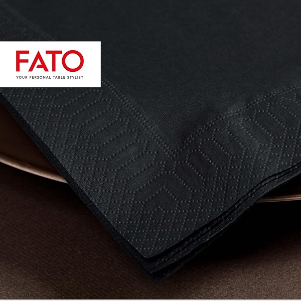 Lucart FATO NERO Salveta crna  24x24  2sl  100/1  (24/pak)