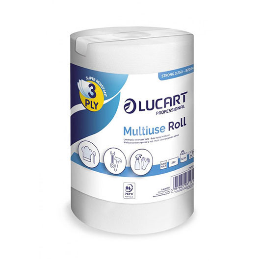 Lucart Strong 3.250 Multiuse ubrus u rolni, troslojni, 52 m, 6/1