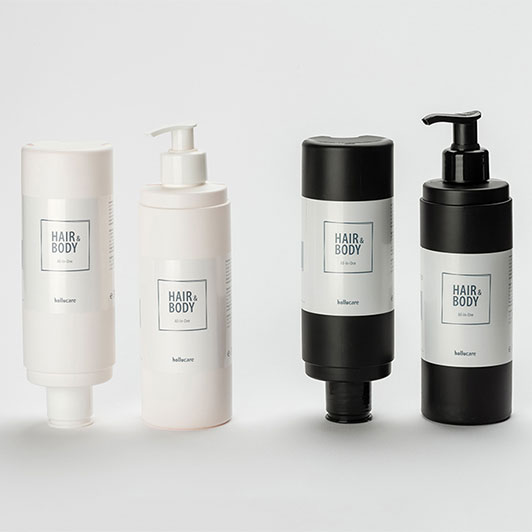 hollucare Hair & Body all in one,  370 ml,  bela boca