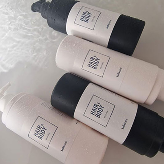 hollucare Hair & Body all in one,  370 ml,  bela boca