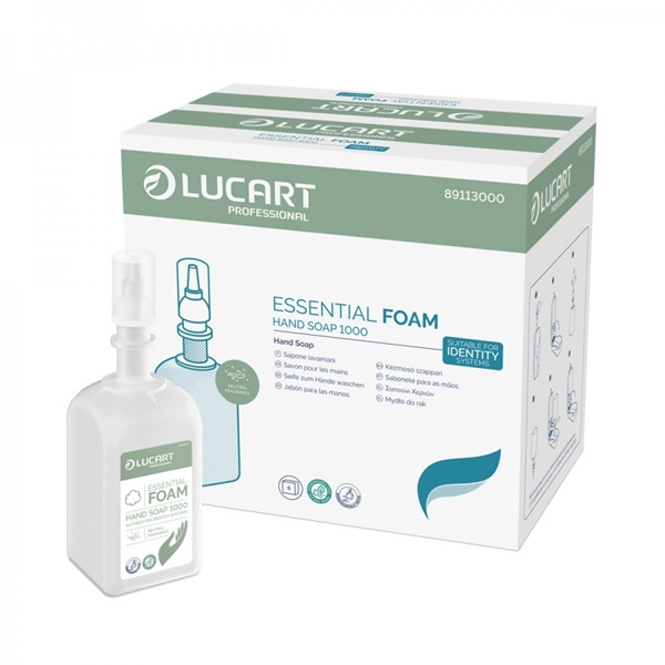 Lucart sapun u peni Essential 1000 neutralan miris, Identity, 1000 ml  6/1